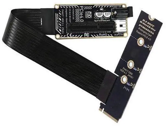 Main image of xiwai NGFF M.2 NVMe M-Key Extender Right Angled Type 90 Degree to PCI-E X1 X4 X8 X16 Flexible Cable Extension PCBA Adapter Graphics Card PCI-Express for M2 2260 2280