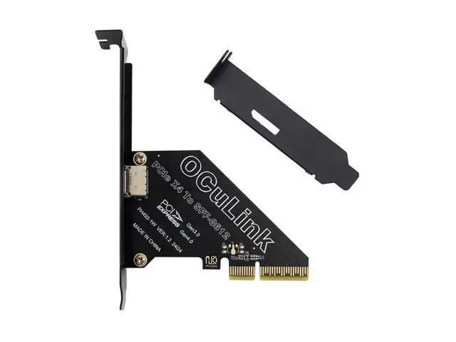 Main image of PCI-Express 4.0 PCIE 4X to Oculink Single Port SFF-8612 SFF-8611 Host Card for U.2 SSD eGPU External Graphics Card Dock