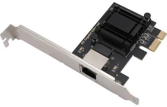 Main image of 5Gbps PCIe Network Card, PCI Express x1 3.1 to RJ45 Ethernet Adapter Network Interface Card with PXE Boot, for Win 10 11 Linux PC