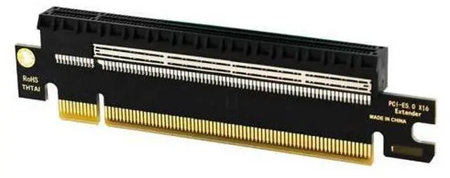 Main image of PCIe 16x Riser Card,PCI-e Express 5.0 X16 Male to Female Extension Card for 2U Server Case GPU Graphics Card