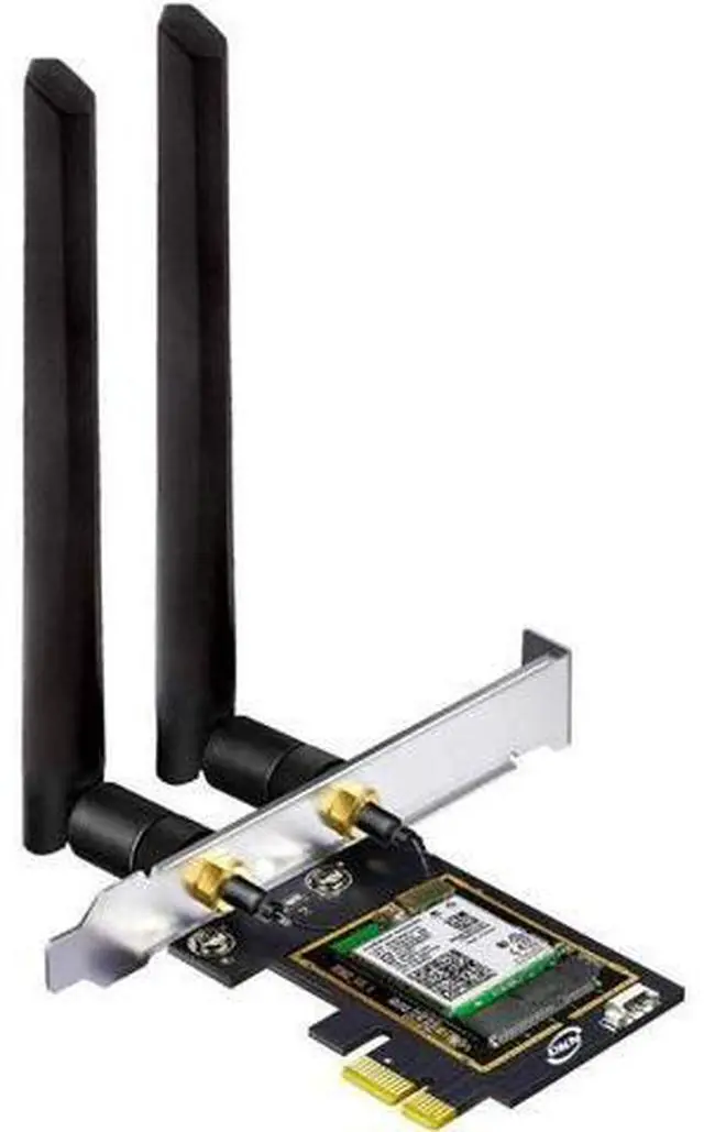 Main image of WiFi 6E AX5400 PCIe WiFi Card for Desktop PC (Intel AX210) Bluetooth 5.3 WPA3 802.11AXE Tri Band Wireless Adapter with MU-MIMO OFDMA Ultra-Low Latency Supports Windows 11 10 (64bit)
