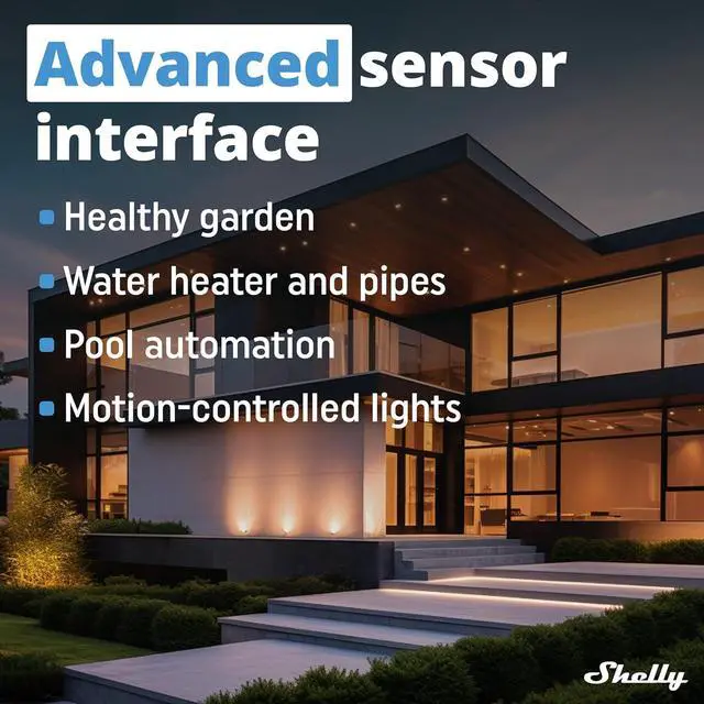 Alt view image 6 of 7 - Shelly Plus Uni Smart Wi-Fi and Bluetooth Operated Module, Dry Contact | Dry Contacts, Home Automation, Compatible with Alexa and Google Home, No Hub, Precise Voltmeter, Pulse Counting, Sensor