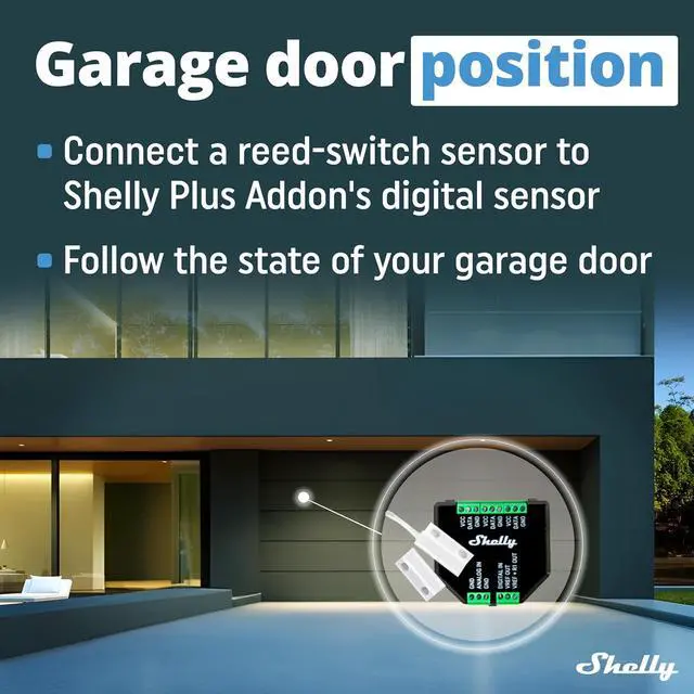 Alt view image 5 of 7 - Shelly Plus Add-On | Wi-Fi & Bluetooth Add-On for Shelly Plus Devices | Measure Temperature and Humidity | Home Automation | Works with Alexa & Google Home | iOS Android App | No Hub | Digital Sensor
