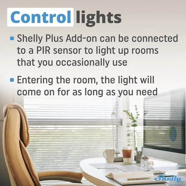 Alt view image 3 of 7 - Shelly Plus Add-On | Wi-Fi & Bluetooth Add-On for Shelly Plus Devices | Measure Temperature and Humidity | Home Automation | Works with Alexa & Google Home | iOS Android App | No Hub | Digital Sensor