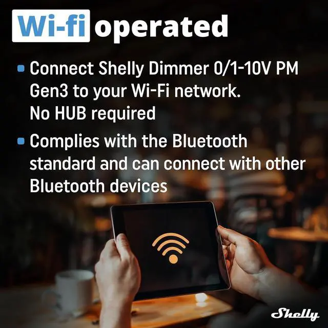 Alt view image 6 of 7 - Shelly Dimmer 0/1-10V PM Gen3, Wi-Fi Smart Dimming with Power Metering | Power Monitoring, Home Automation, Compatible with Alexa and Google Home, Home Assistance, iOS Android App, No Hub Required