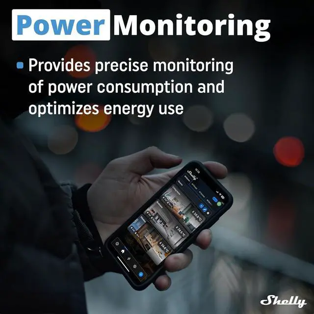 Alt view image 5 of 7 - Shelly Dimmer 0/1-10V PM Gen3, Wi-Fi Smart Dimming with Power Metering | Power Monitoring, Home Automation, Compatible with Alexa and Google Home, Home Assistance, iOS Android App, No Hub Required