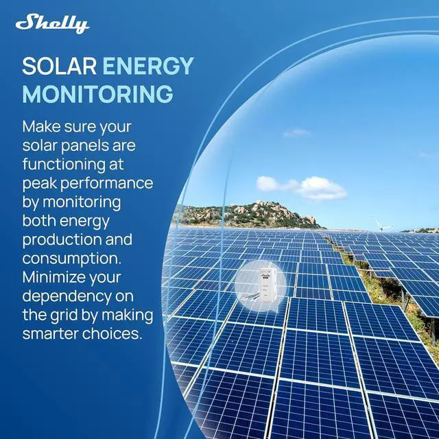 Alt view image 4 of 7 - Shelly 3EM-63W Gen3 | Wi-Fi Operated Smart 3-Phase Energy Meter | Home Automation | Compatible with Alexa & Google Home | iOS Android App | No Hub Required | Data Logging | Solar Photovoltaic Ready