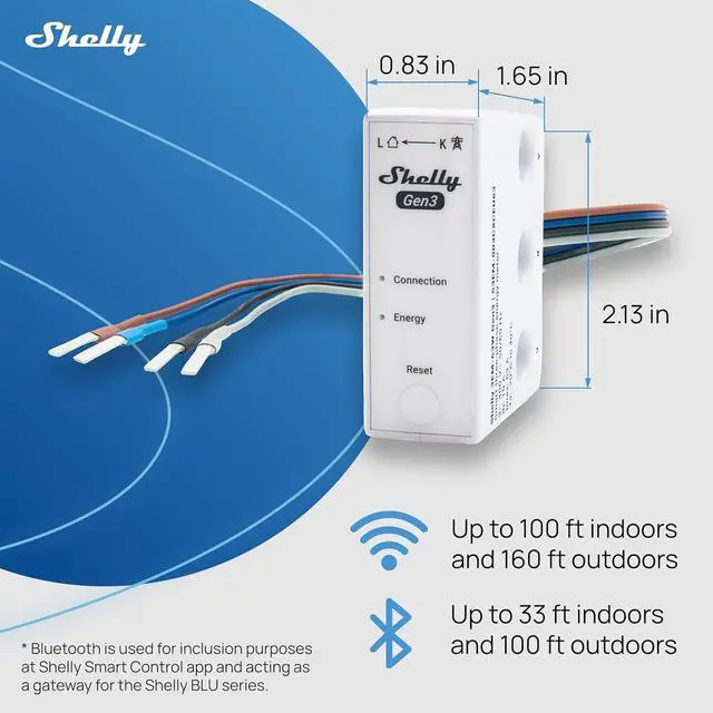 Alt view image 7 of 7 - Shelly 3EM-63W Gen3 | Wi-Fi Operated Smart 3-Phase Energy Meter | Home Automation | Compatible with Alexa & Google Home | iOS Android App | No Hub Required | Data Logging | Solar Photovoltaic Ready