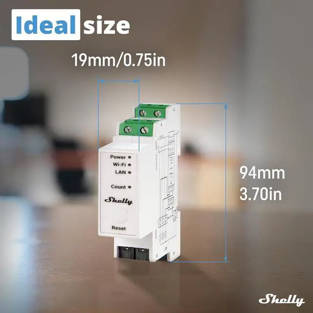 Alt view image 2 of 7 - Shelly Pro 3EM 3CT 63 | Wi-Fi & LAN 3-Phase Professional Smart Energy Meter | DIN Rail | Home Automation | Compatible with Alexa & Google Home | iOS Android App | No Hub | Photovoltaic Ready