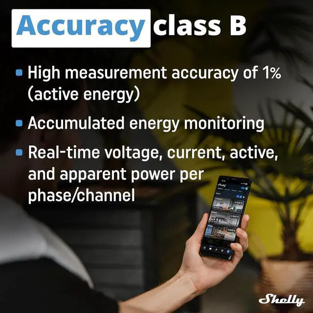 Alt view image 5 of 7 - Shelly Pro 3EM 3CT 63 | Wi-Fi & LAN 3-Phase Professional Smart Energy Meter | DIN Rail | Home Automation | Compatible with Alexa & Google Home | iOS Android App | No Hub | Photovoltaic Ready