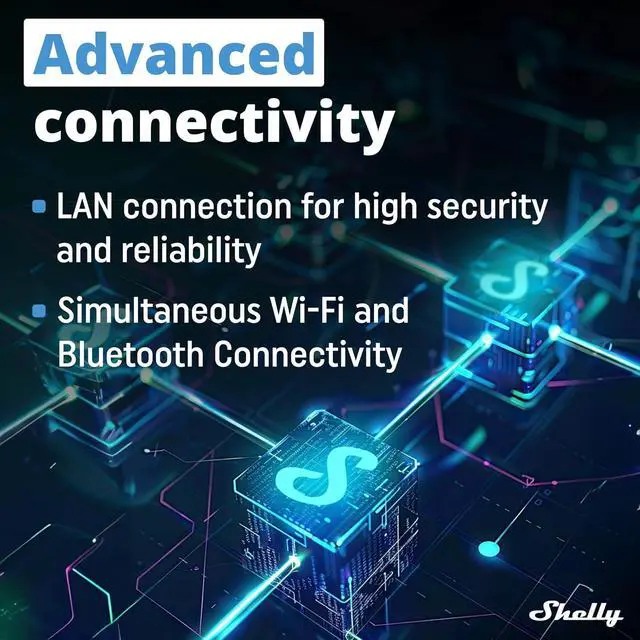 Alt view image 7 of 7 - Shelly Pro 3EM 3CT 63 | Wi-Fi & LAN 3-Phase Professional Smart Energy Meter | DIN Rail | Home Automation | Compatible with Alexa & Google Home | iOS Android App | No Hub | Photovoltaic Ready
