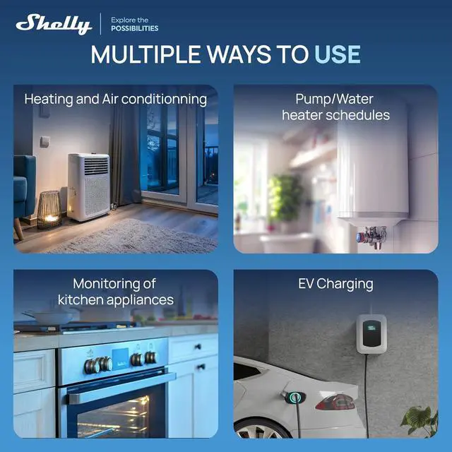 Alt view image 5 of 7 - Ogemray Smart Relay Switch, 25A, Power Metering, Wi-Fi & Bluetooth, 6000W | Control up to 6000W, Wi-Fi and Bluetooth, High-Load apliances, Overpower and overvoltage Protection, No Hub Required
