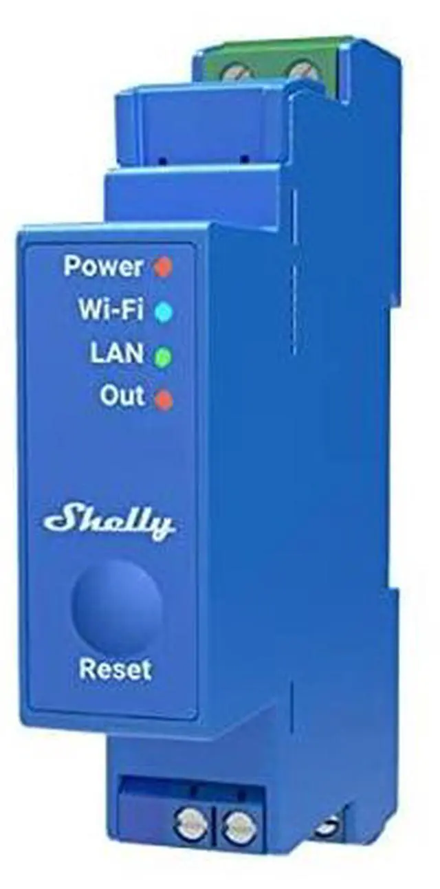 Main image of Shelly Pro 1 | Wi-Fi & LAN, 1-Channel Smart Relay Switch | Home Automation | Bluetooth Gateway | Compatible with Alexa & Google Home | No Hub Required | Remote Control | Timer Schedule | Dry Contacts
