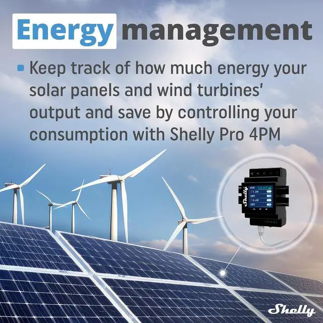 Alt view image 2 of 7 - Shelly Pro 4PM | Wi-Fi & LAN, 4-Channel Smart Relay with Power Metering | Home Automation | Compatible with Alexa & Google Home | iOS Android App| Remote Appliances Control and Monitoring