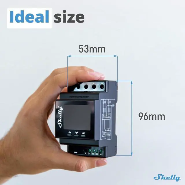 Alt view image 6 of 7 - Shelly Pro 4PM | Wi-Fi & LAN, 4-Channel Smart Relay with Power Metering | Home Automation | Compatible with Alexa & Google Home | iOS Android App| Remote Appliances Control and Monitoring