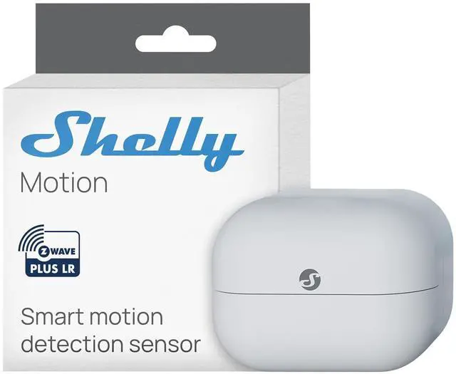 Main image of Shelly Wave Motion US LR, Z-Wave Long Range Motion & Lux Sensor, Compatible with Alexa, Google Home, SmartThings, Home Assistant, Motion Detection, Remote Monitoring