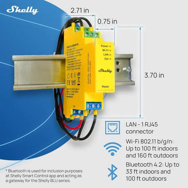 Alt view image 5 of 7 - Shelly Pro RGBWW PM | Wi-Fi & LAN Smart Remote Control for RGBW Led Strips with Power Metering | Home Automation | No Hub | Compatible with Alexa & Google Home | iOS Android App | Dimming Control