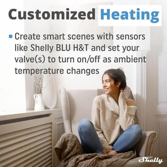 Alt view image 4 of 7 - Shelly Blu TRV & Blu Gateway Gen3, Bluetooth-Operated Smart Thermostatic Valve, Smart Thermostatic Radiator Valve, Temperature Control, Home Automation, Compatible with Alexa, Google, Home Assistant