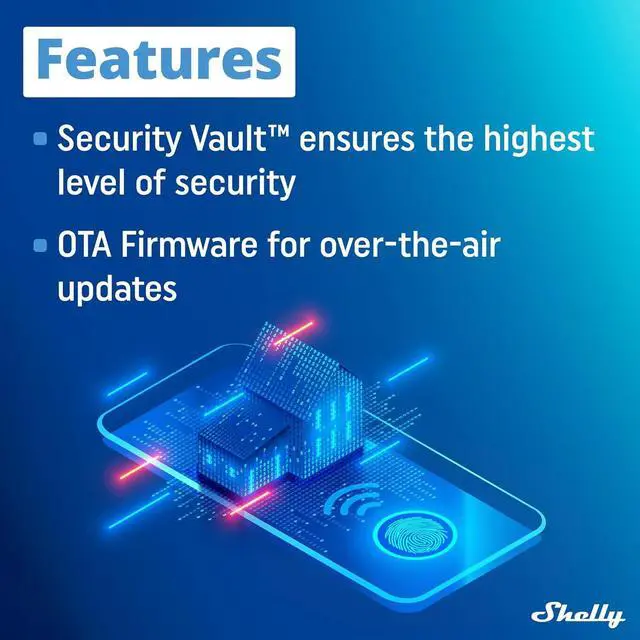 Alt view image 5 of 7 - Shelly Wave 1PM US LR UL | Z-Wave Long Range Smart Switch Relay, 1-Channel 15 A with Power Metering | Home Automation | High Compatibility | Easy Installation | iOS Android App