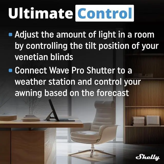 Alt view image 6 of 7 - Shelly Z-Wave Pro Shutter US Controller, High Compatibility | Z-Wave Shutter Controller, Power Metering, DIN-Rail, Home Automation, Repeater, Easy Installation, iOS Android App