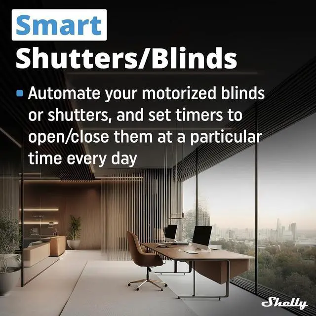 Alt view image 3 of 7 - Shelly Z-Wave Pro Shutter US Controller, High Compatibility | Z-Wave Shutter Controller, Power Metering, DIN-Rail, Home Automation, Repeater, Easy Installation, iOS Android App