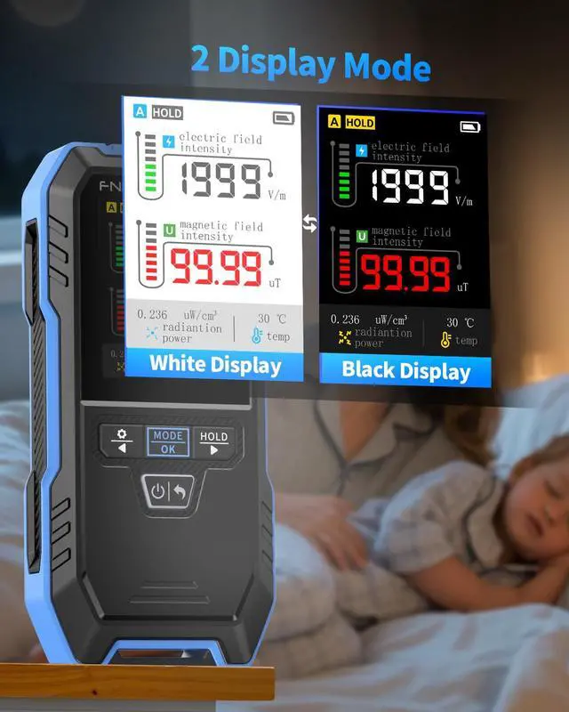 Alt view image 5 of 7 - FNIRSI ERD-10 4-in-1 EMF Detector, Curve Display EMF Radiation Meter | Rechargeable EMF Reader Electromagnetic Field Detector for Home, Office, Ghost Hunting, Paranormal