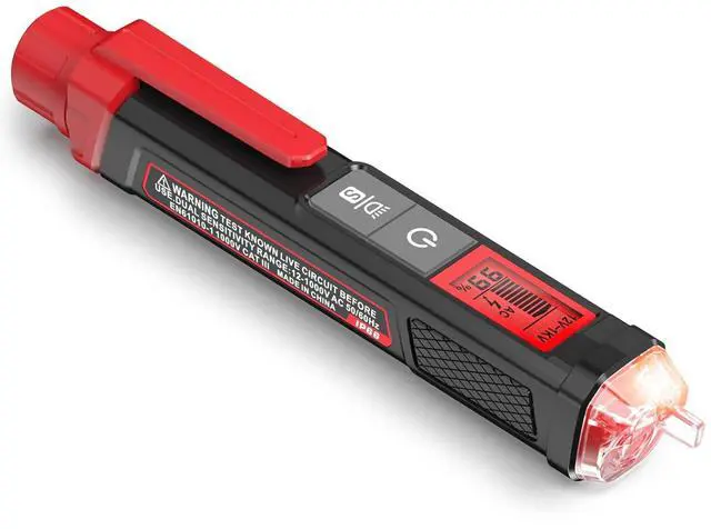 Main image of Voltage Tester/Non-Contact Voltage Tester with Signal Percentage, Dual Range AC 12V/70V-1000V, Live/Null Wire Tester, Electrical Tester with LCD Display, Buzzer Alarm, Wire Breakpoint Finder