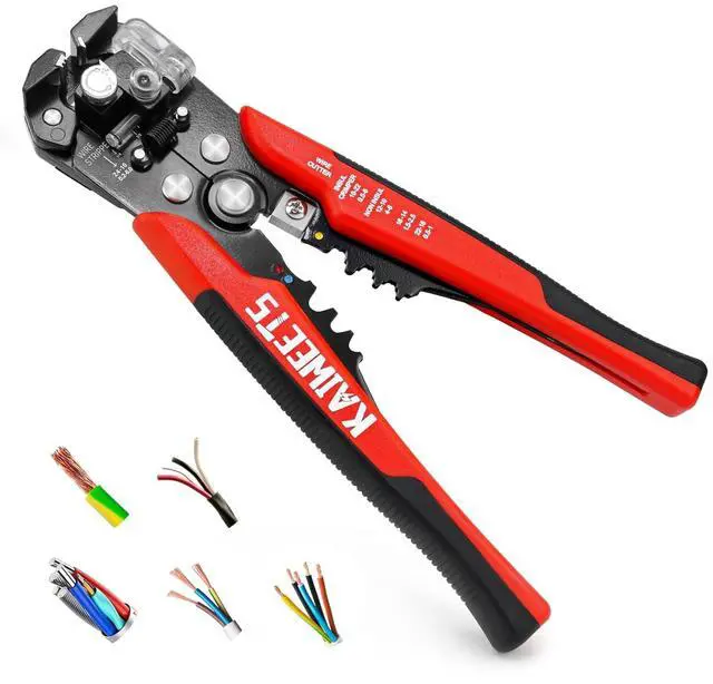 Main image of Self Adjusting Wire Stripper - 3 in 1 Heavy Duty Automatic Wire Stripping Tool | 10-24 AWG Wire Cutter for Electrical Cable Cutting, Crimping Tool