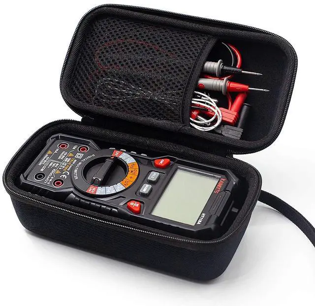 Main image of HT118A/HT118E Multimeter Case, Protective Hard Storage Bag, Replacement with Mesh Pocket for Digital Multi Meter TRMS 6000/20000 Counts Volt Meter Auto Ranging (Case Only, No Multimeter)