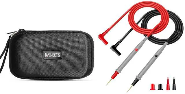 Main image of HT118A/HT118E Multimeter Case and Silicone Multimeter Test Leads with Gold-Plated Probes, 48 inch Long
