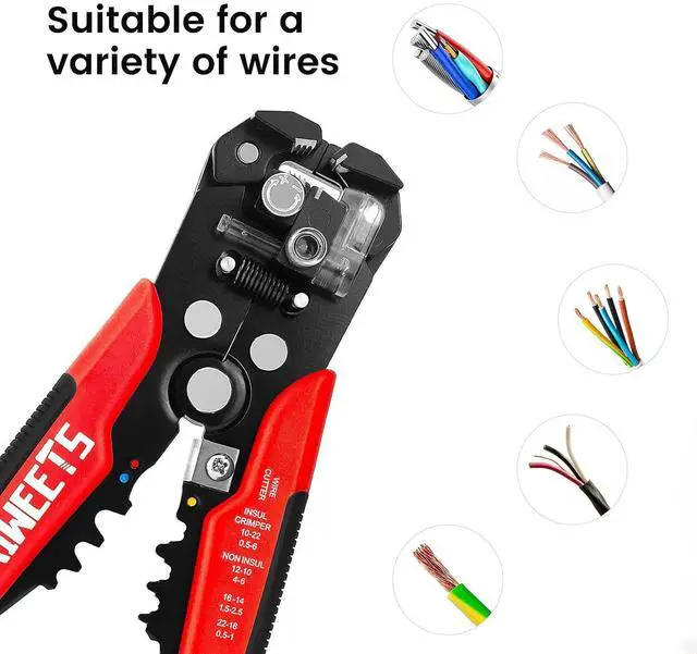 Main image of Self Adjusting Wire Stripper - 3 in 1 Heavy Duty Automatic Wire Stripping Tool and Wire Cutters