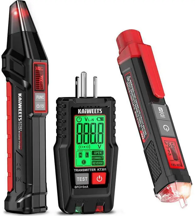Main image of Circuit Breaker Finder with LCD Display KT301P and Voltage Tester/Non-Contact Voltage Tester HT100s