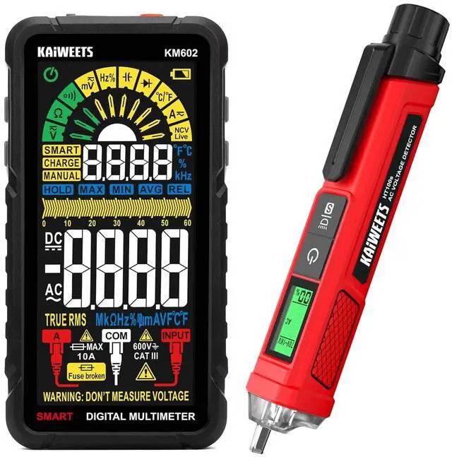 Main image of KM602 Smart Multimeter + HT100s Non Contact Voltage Tester