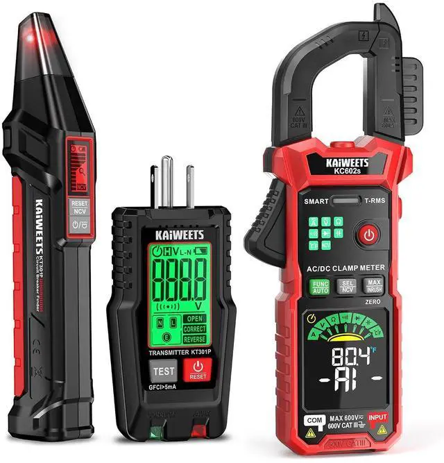 Main image of KC602s Smart Digital Clamp Meter Multimeter and KT301P Circuit Breaker Finder