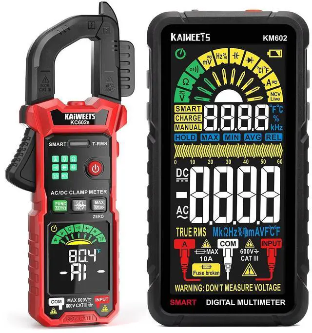 Main image of KC602s Smart Digital Clamp Meter Multimeter and KM602 Smart Multimeter Rechargeable Electrical Tester
