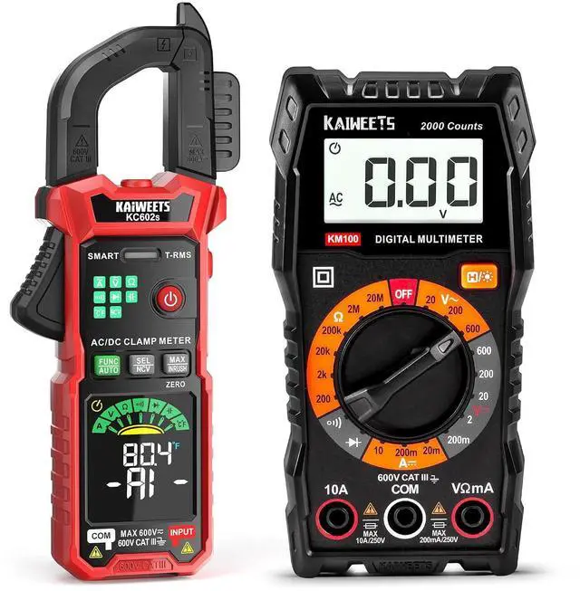 Main image of KC602s Smart Digital Clamp Meter Multimeter and KM100 Digital Multimeter