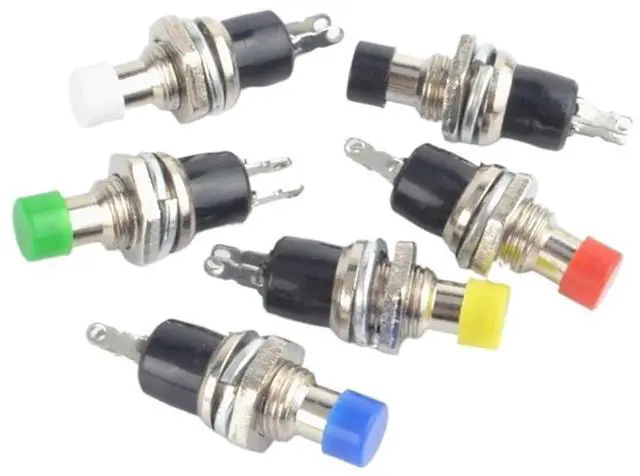 Alt view image 2 of 5 - 7mm Spring Mini Push Button Momentary Switch Normally Open NO(Blue)