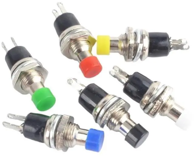 Alt view image 3 of 5 - 7mm Spring Mini Push Button Momentary Switch Normally Open NO(Blue)