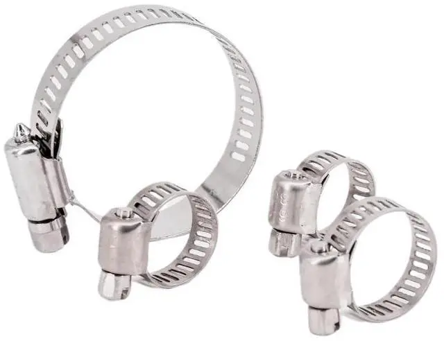 Main image of 5 PCS Hose Clamp 6-12mm 1/4" 3/8" 304 Stainless Worm Drive Spring Clip Water Fuel Line Homebrew(155-178mm)