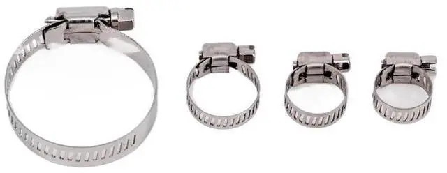 Alt view image 2 of 2 - 5 PCS Hose Clamp 6-12mm 1/4" 3/8" 304 Stainless Worm Drive Spring Clip Water Fuel Line Homebrew(155-178mm)