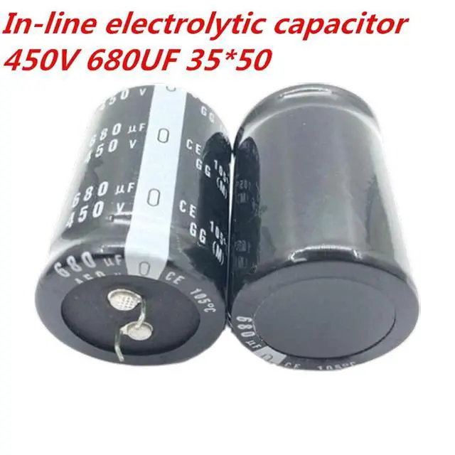 Alt view image 2 of 2 - 2pcs-10pcs 450V680UF Aluminum Electrolytic Capacitor 680UF 450V 35 * 50MM(2PCS)