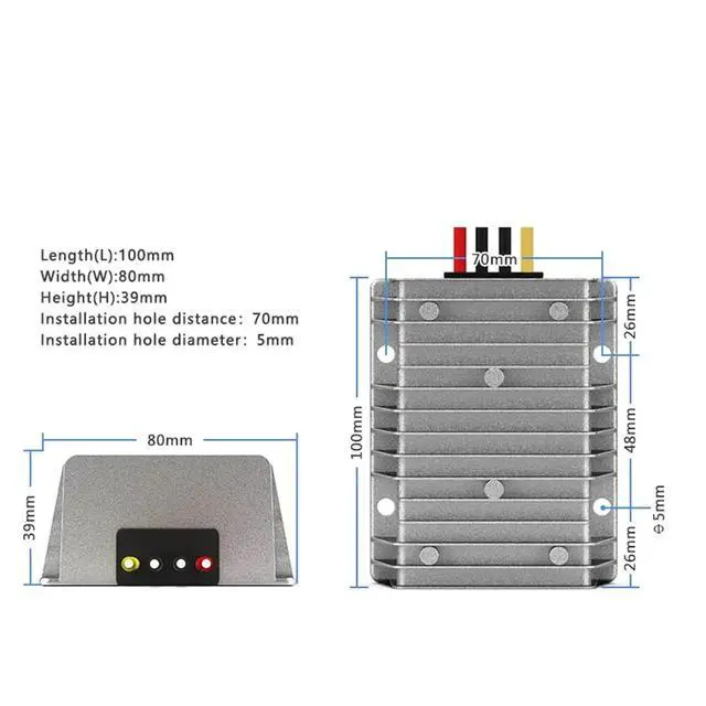 Alt view image 6 of 7 - 60V to 48V DC Power Converter 60V to 48V Step-Down Power Supply Module 60V Drop 48V Power Regulator(60V to 48V 15A)