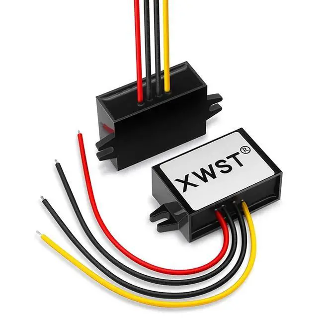 Alt view image 5 of 7 - DC DC Step Down Converter 12V to 5V 5A 8A 10A High Efficiency Inverter 5V Voltage Regulator Module for Car Golf Cart(5A ABS Plastic M)