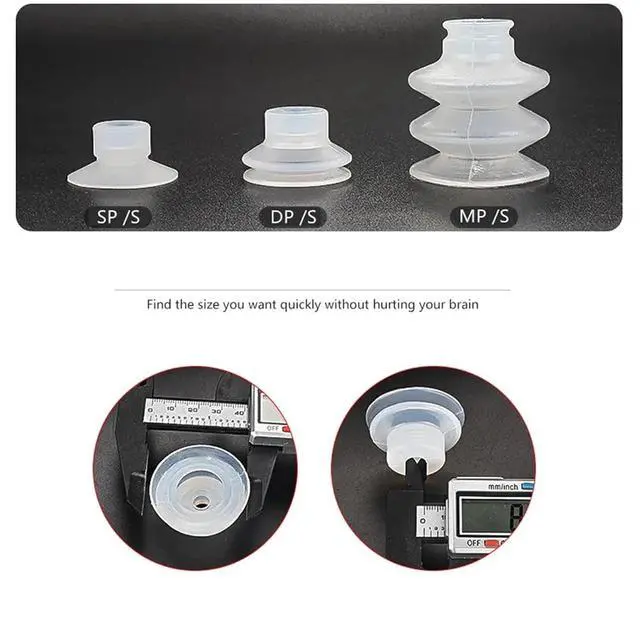 Alt view image 2 of 6 - Vacuum Suction Cup Silica Gel Strong Suction pad Sucker SP-S08/10/12/15/20/25/30(SP-S25)