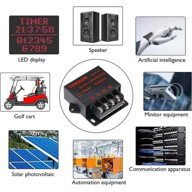 Alt view image 6 of 6 - DC Voltage Regulator DC 12V 24V to DC 5V 3A 5A 10A 15A Converter Step Down Reducer Power Converter Mini Module(5A)