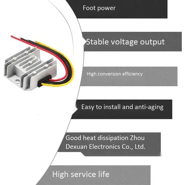 Alt view image 5 of 6 - 24V To 12V 30A 360W DC DC Converter Step Down 24 Volt To 12 Volt Regulator Voltage