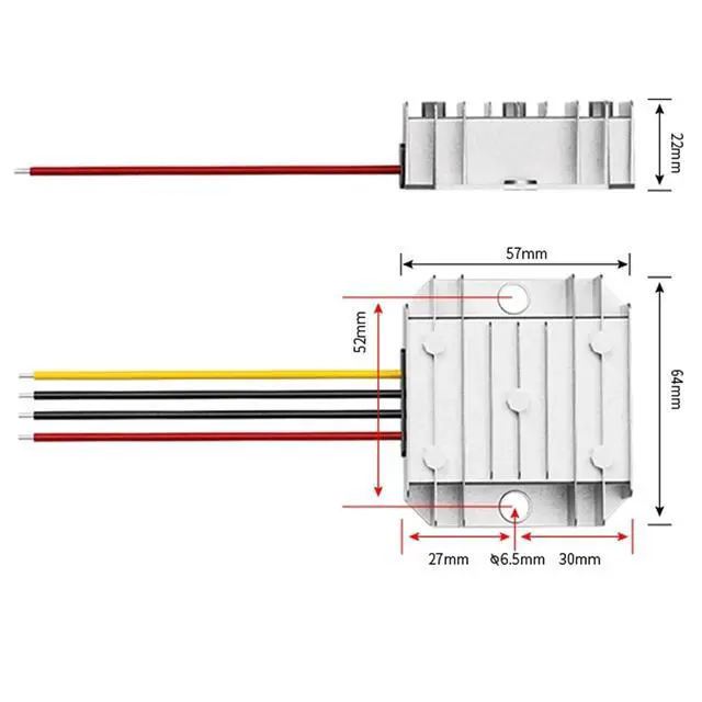 Alt view image 6 of 7 - DC 36V to 24V Step Down 48V to 24V 3A 5A 6A 8A Converter Module Power Charger for car 24V dc Power Supply Step-Down Module(ZL-36V48V to 24V 3A)