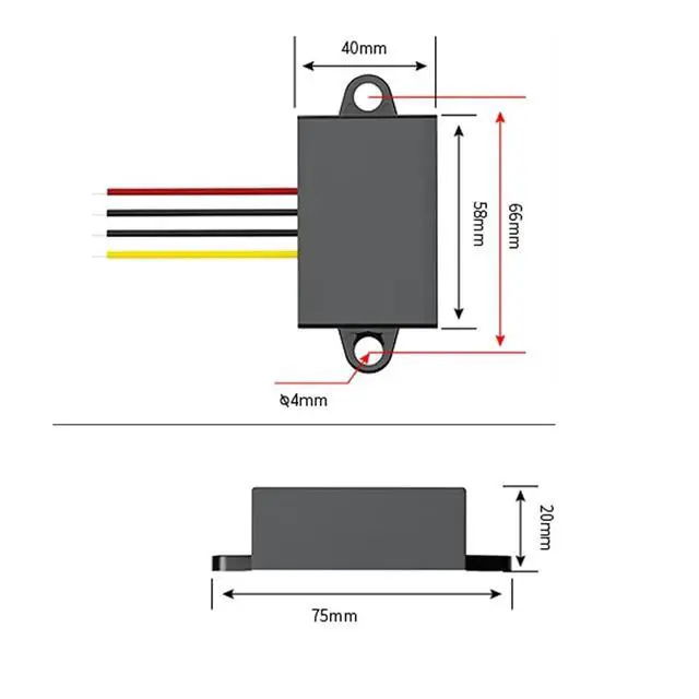 Alt view image 7 of 7 - DC 36V to 24V Step Down 48V to 24V 3A 5A 6A 8A Converter Module Power Charger for car 24V dc Power Supply Step-Down Module(ZL-36V48V to 24V 3A)
