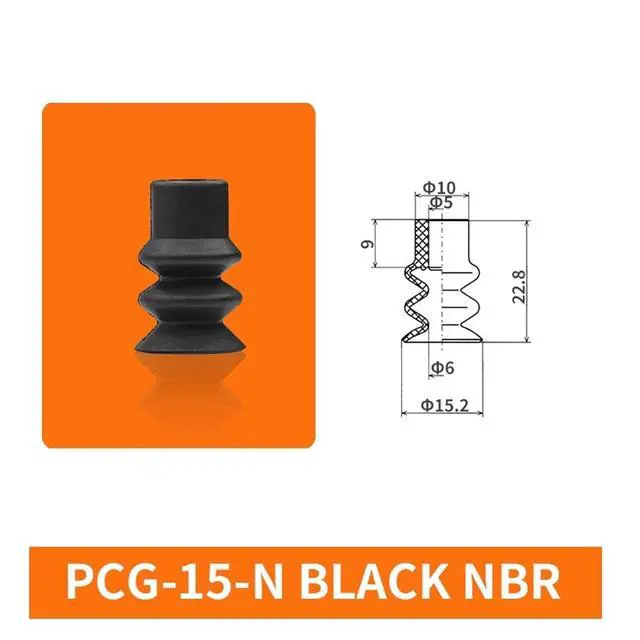 Alt view image 2 of 7 - 1Pcs PCG-5/7/10/12/15/18-N/S Three Layers Mini Soft Round Silicone Strong Vacuum Suction Sucker(PCG-15-N)