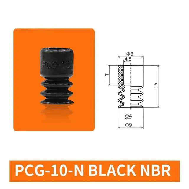 Alt view image 2 of 7 - 1Pcs PCG-5/7/10/12/15/18-N/S Three Layers Mini Soft Round Silicone Strong Vacuum Suction Sucker(PCG-10-N)